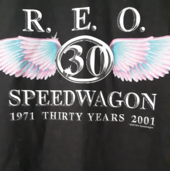 RARE! REO SPEEDWAGON 30 YR ANNIVERSARY CONCERT T SHIRT BLACK XL - Picture 6 of 6